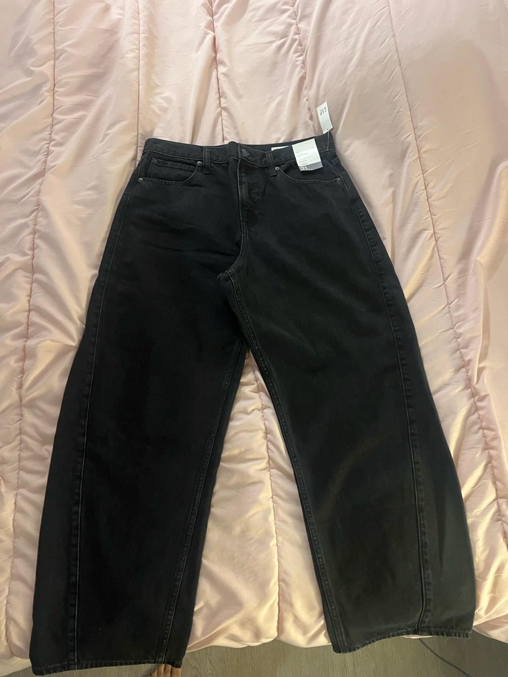 GAP Black high Barrel Jeans